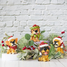 Load image into Gallery viewer, Puppy Dogs Wearing Santa Hats - 4 Assorted