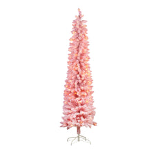 Load image into Gallery viewer, 6ft Candy Floss Pink Slim Tree Christmas Tree - PICK UP ONLY