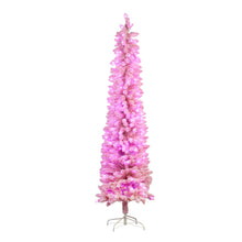 Load image into Gallery viewer, 6ft Candy Floss Pink Slim Tree Christmas Tree - PICK UP ONLY