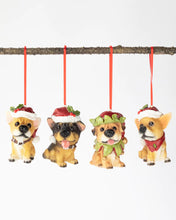 Load image into Gallery viewer, Puppy Dogs Wearing Santa Hats - 4 Assorted