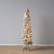Load image into Gallery viewer, 5.5ft Scandinavian Slim Fir Tree- Flocked - PICK UP ONLY