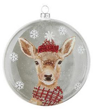 Load image into Gallery viewer, RAZ North Pole Friends Disc Hanging Ornament - 4 Assorted
