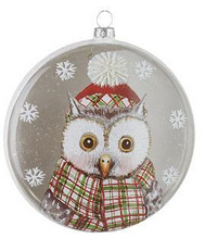 Load image into Gallery viewer, RAZ North Pole Friends Disc Hanging Ornament - 4 Assorted