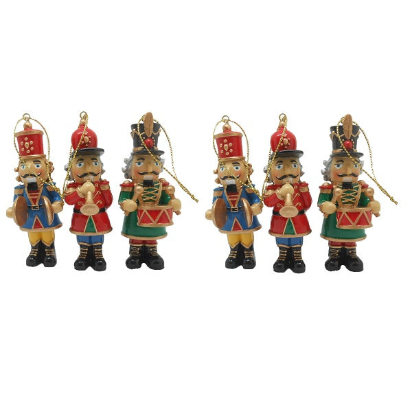 Mini Hanging Nutcrackers - Set of 6