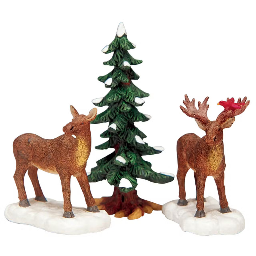 LEMAX 2025 PRE-ORDER Mr. And Mrs. Moose, Set Of 3