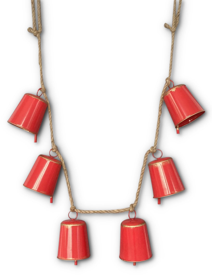 Garland of Red Metal Bells