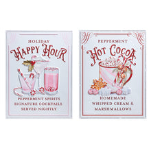 Load image into Gallery viewer, Raz- Holiday Refreshments Wall Art - 2 Assorted
