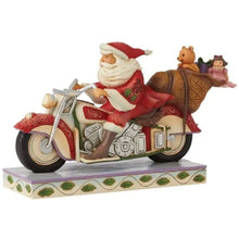 Load image into Gallery viewer, Jim Shore- 'Cruisin' Towards Christmas' Santa on Motorcycle

