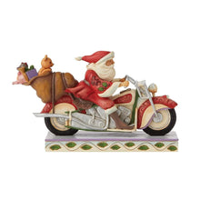 Load image into Gallery viewer, Jim Shore- 'Cruisin' Towards Christmas' Santa on Motorcycle
