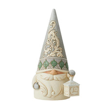 Load image into Gallery viewer, Jim Shore- White Woodland Gnome With Lantern
