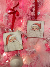 Load image into Gallery viewer, Raz- Metal Santa Hanging Ornament - 2 Assorted
