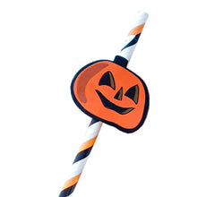 Load image into Gallery viewer, Halloween Pumpkin Straws
