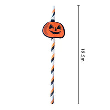 Load image into Gallery viewer, Halloween Pumpkin Straws
