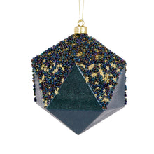 Load image into Gallery viewer, Midnight Blue Geometric Bauble
