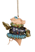 Load image into Gallery viewer, Blue Flying Pig Ornament

