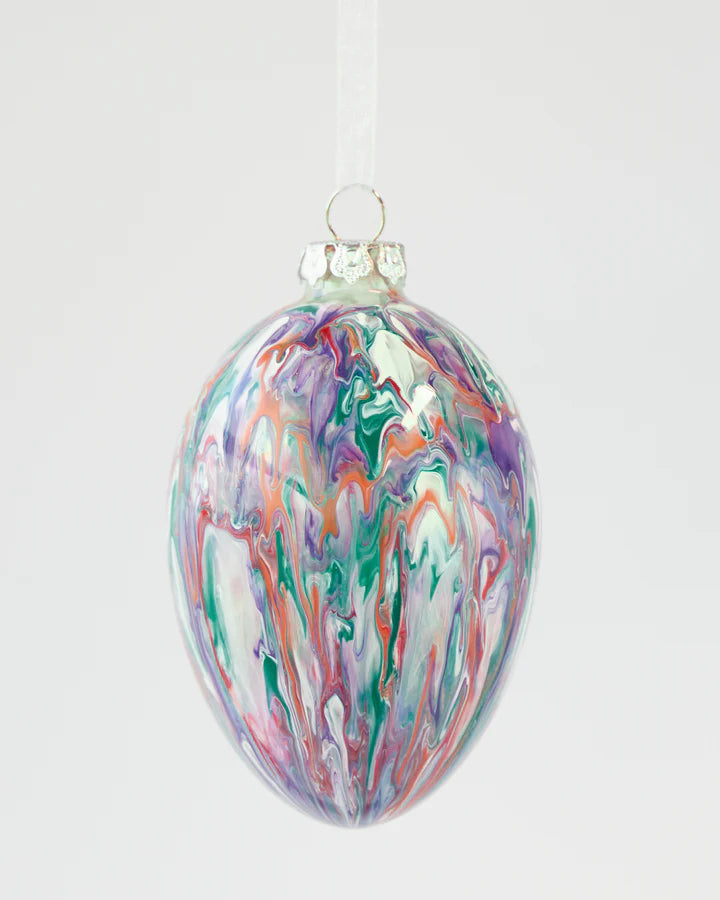 Glass Hanging Easter Egg