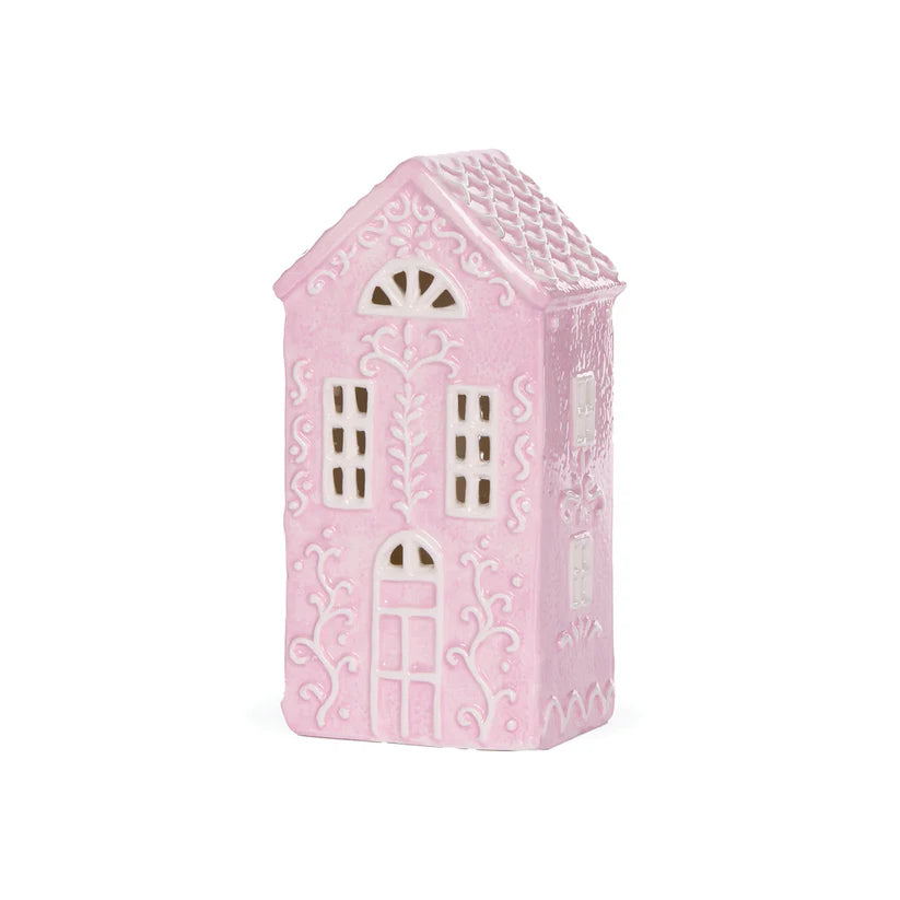 LED Pink Gingerbread Townhouse