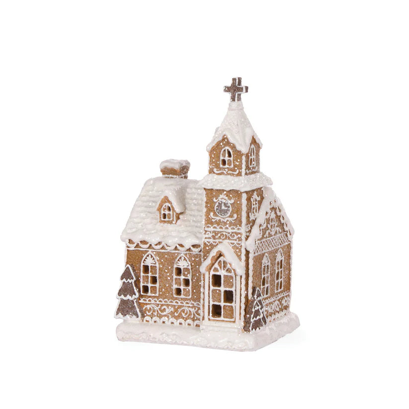 LED Gingerbread Church