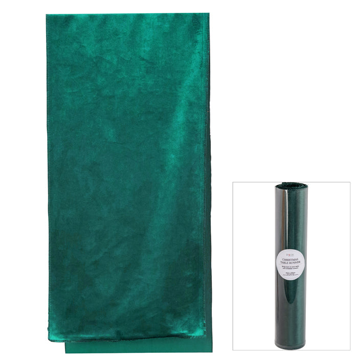 Luxe Green Velvet Table Runner