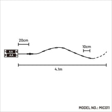 Load image into Gallery viewer, Battery Operated 40 Micro LED String Lights with Timer- Warm White

