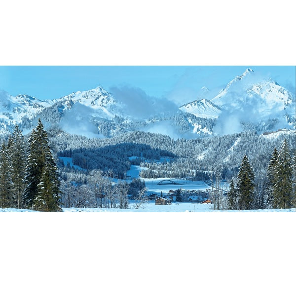 My Village Accessories- Cloth Background Mountain Landscape