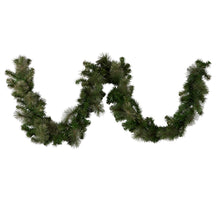 Load image into Gallery viewer, Pre-Lit Glittery Gold Pine Garland -Multi Color Light Options
