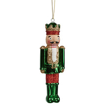 Load image into Gallery viewer, Green Nutcracker Hanging Ornament
