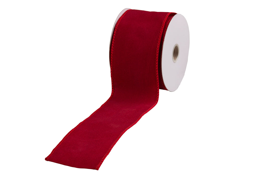 Christmas Decorators Ribbon- Luxury Red