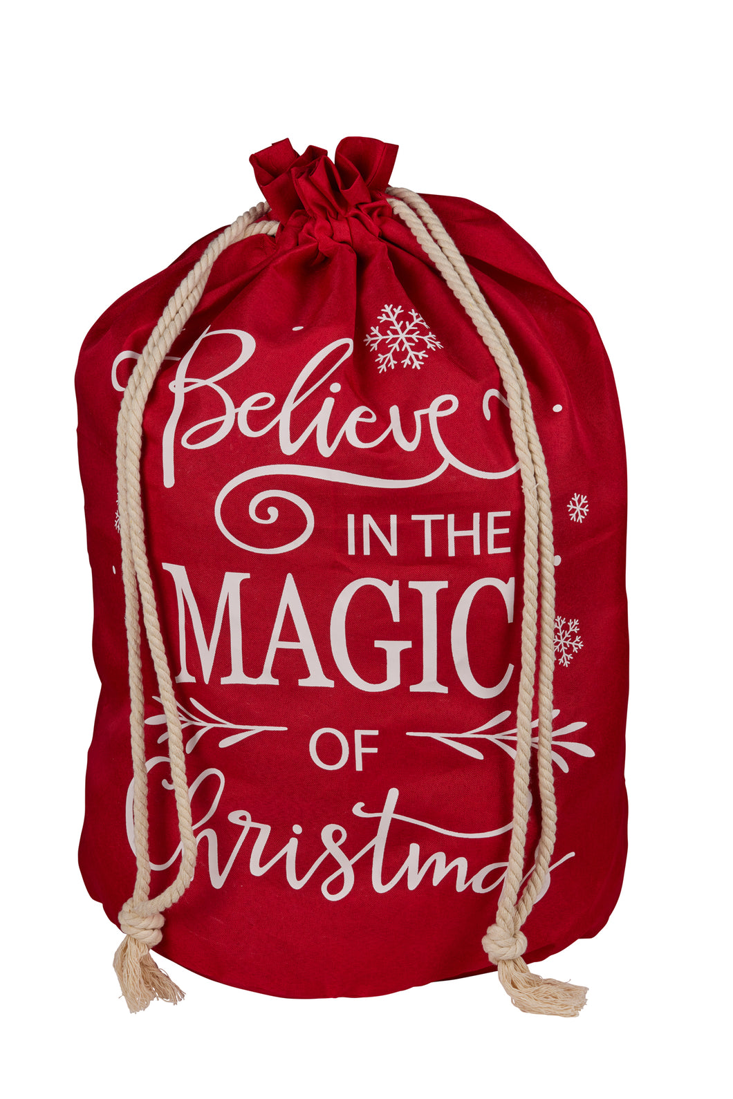 Red Santa Sack - Believe In The Magic Of Christmas