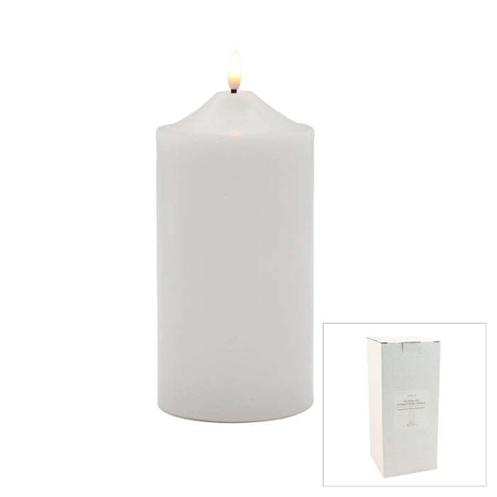 LED White Church Candle Large