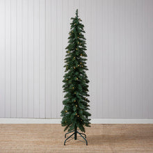 Load image into Gallery viewer, 5.5ft Scandinavian Slim Fir Tree- Green- PICK UP ONLY
