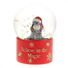 Load image into Gallery viewer, Eeyore Christmas Snow Globe &quot;Believe in Magic&quot;
