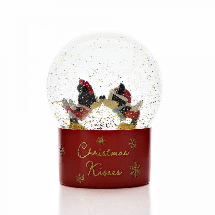 Mickey & Minnie 'Christmas Kisses' Snow Globe