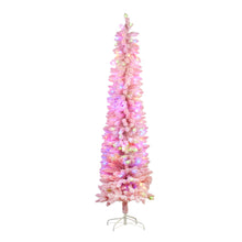 Load image into Gallery viewer, 6ft Candy Floss Pink Slim Tree Christmas Tree  - PICK UP ONLY
