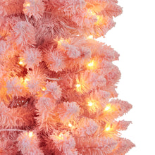 Load image into Gallery viewer, 6ft Candy Floss Pink Slim Tree Christmas Tree  - PICK UP ONLY
