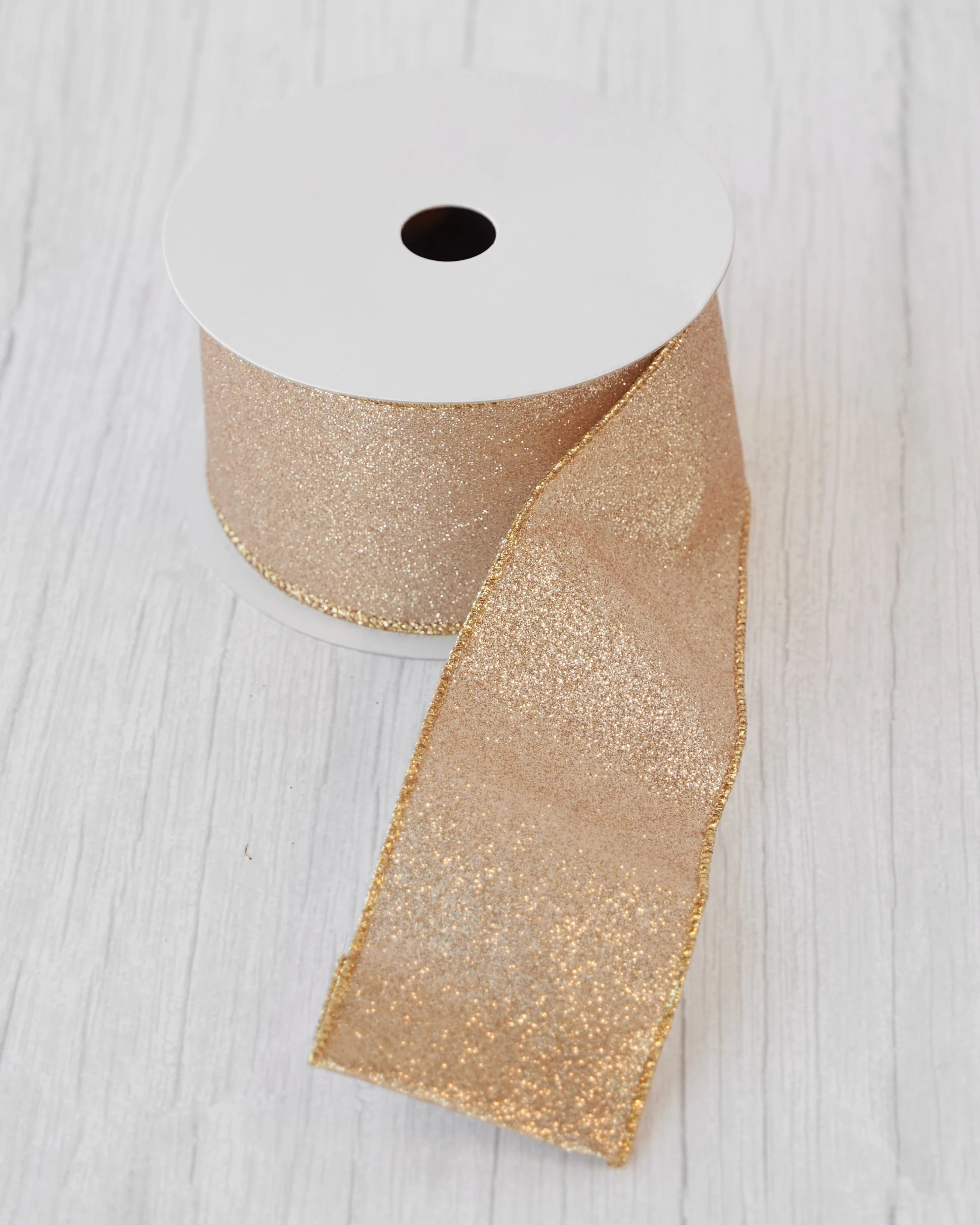 Light Gold Tree Ribbon – Under the Mistletoe Shop
