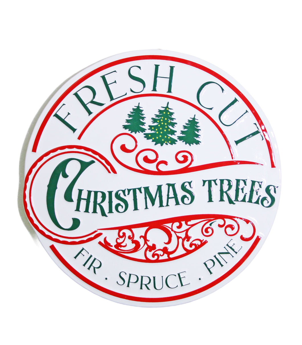 Fresh Cut Christmas Trees Sign