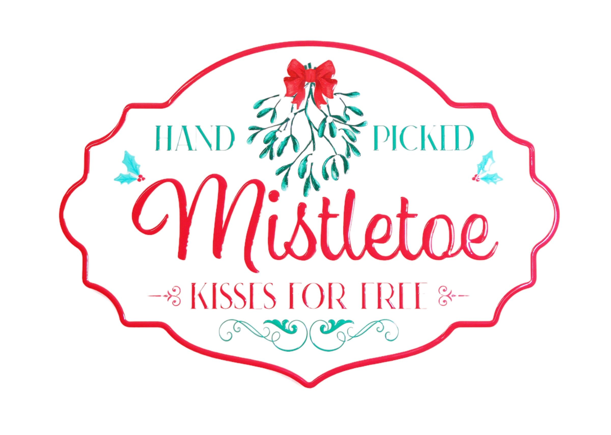 Hand Picked Mistletoe Sign – Under the Mistletoe Shop
