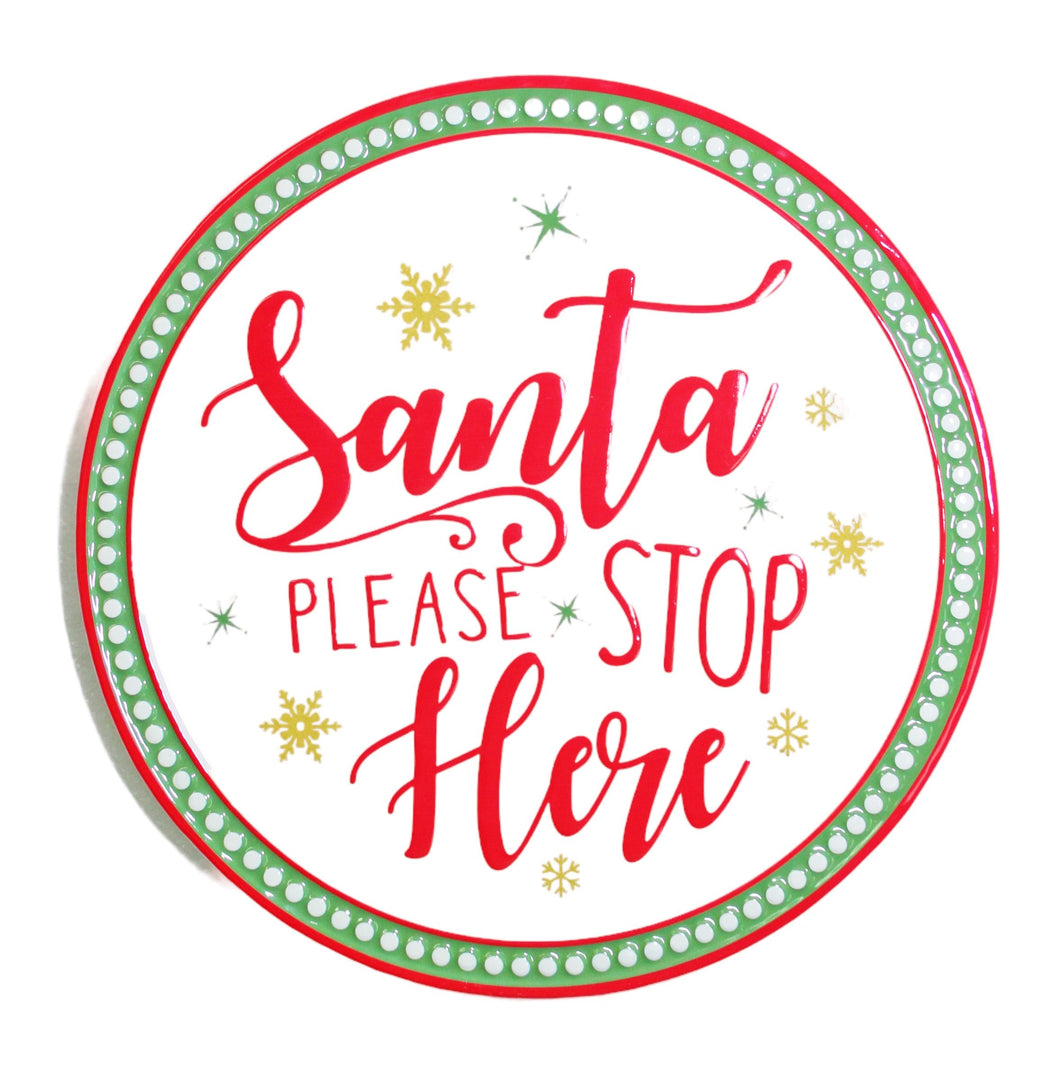 Santa Stop Here Sign