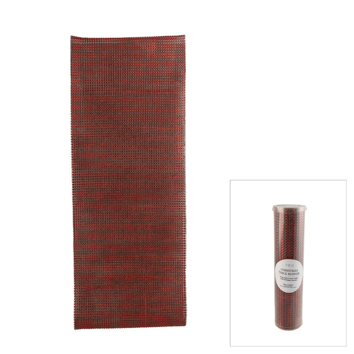 Diamonte Red Table Runner