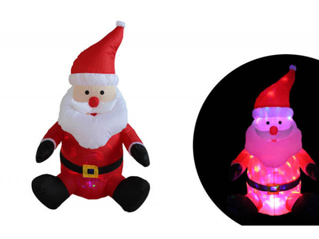 Blow-Up Santa with Disco Lights