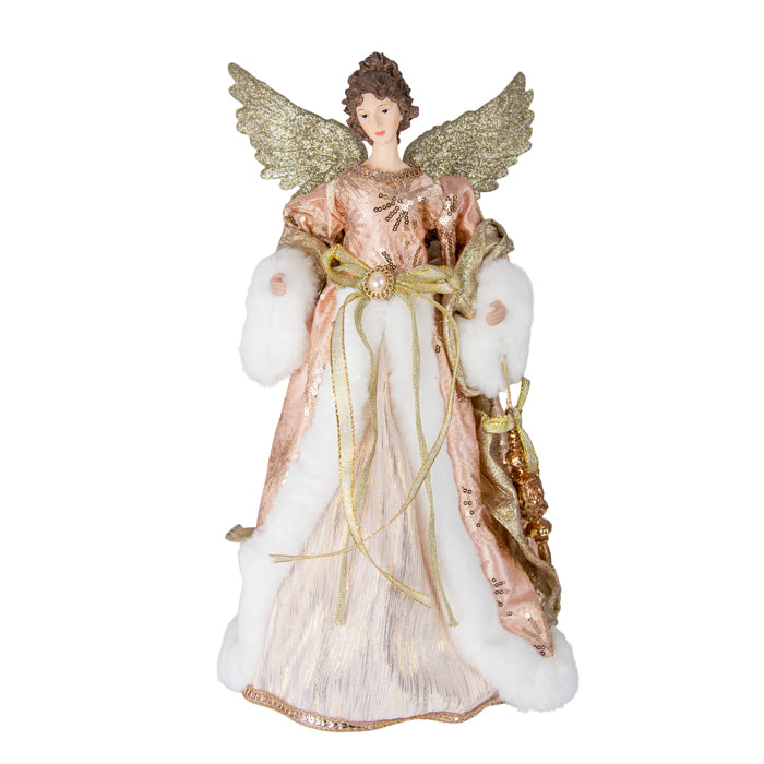 Pink and Gold Angel Tree Topper