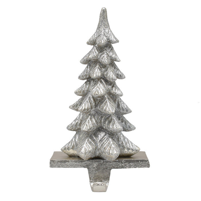 Silver Resin Tree Stocking Holder