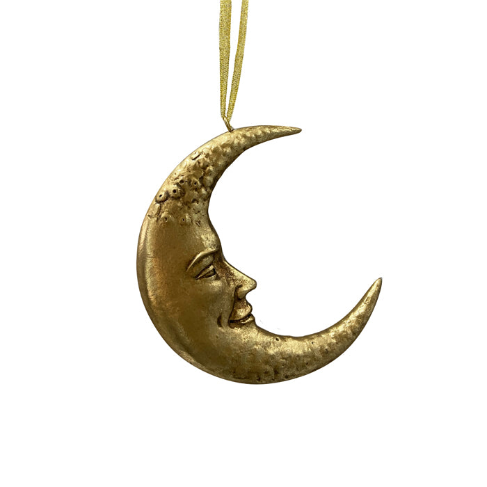 Gold Moon Hanging Ornament