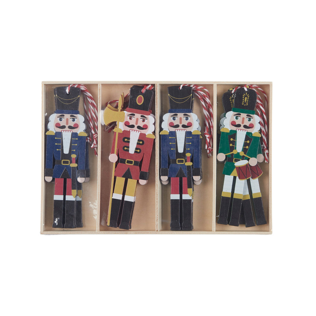 Pack of Wooden Hanging Nutcrackers