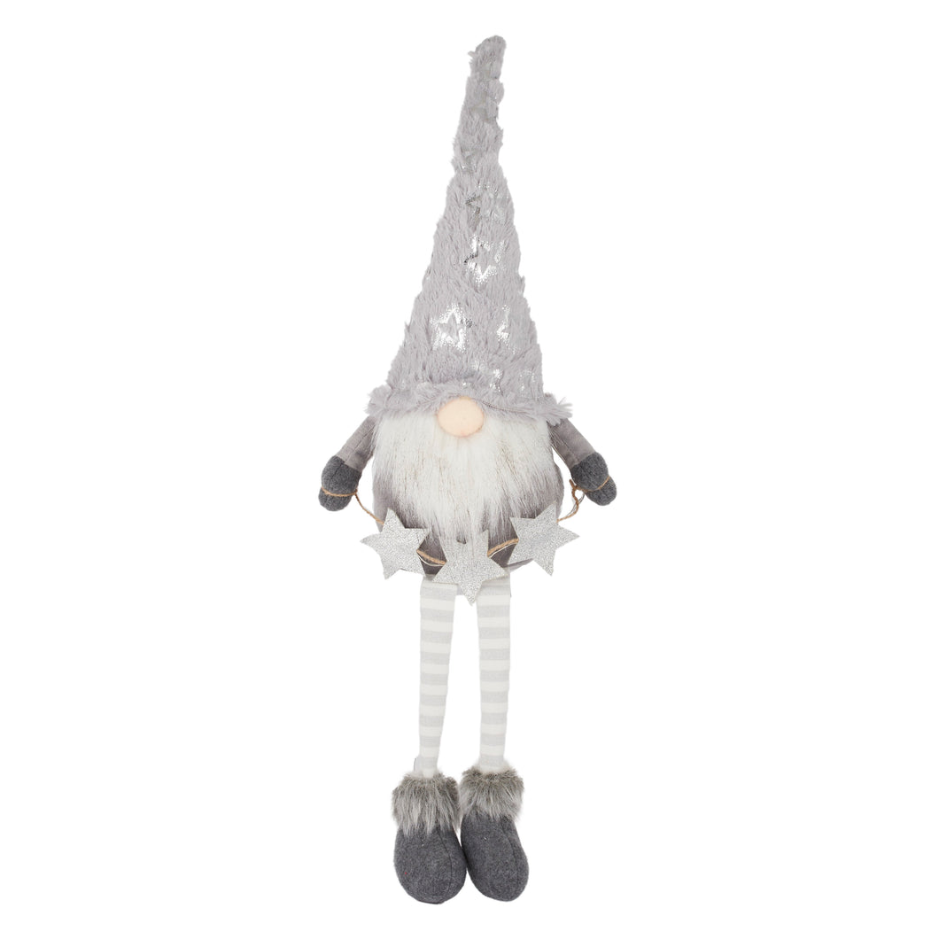 Silver Gnome With Stars