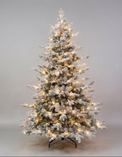 Load image into Gallery viewer, 7.5ft Pre-Lit Snowy Pine Tree -  PICK UP ONLY
