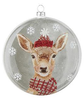 RAZ North Pole Friends Disc Hanging Ornament - 4 Assorted