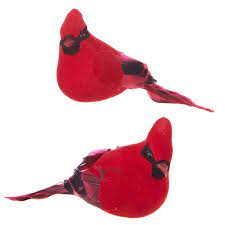 RAZ - Large Clip on Cardinal Ornaments