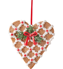 RAZ Holiday Gingerbread Hanging Ornament - 4 Assorted